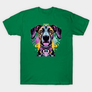 Louisiana Catahoula Leopard Dog Catahoula Cur Artwork T-Shirt